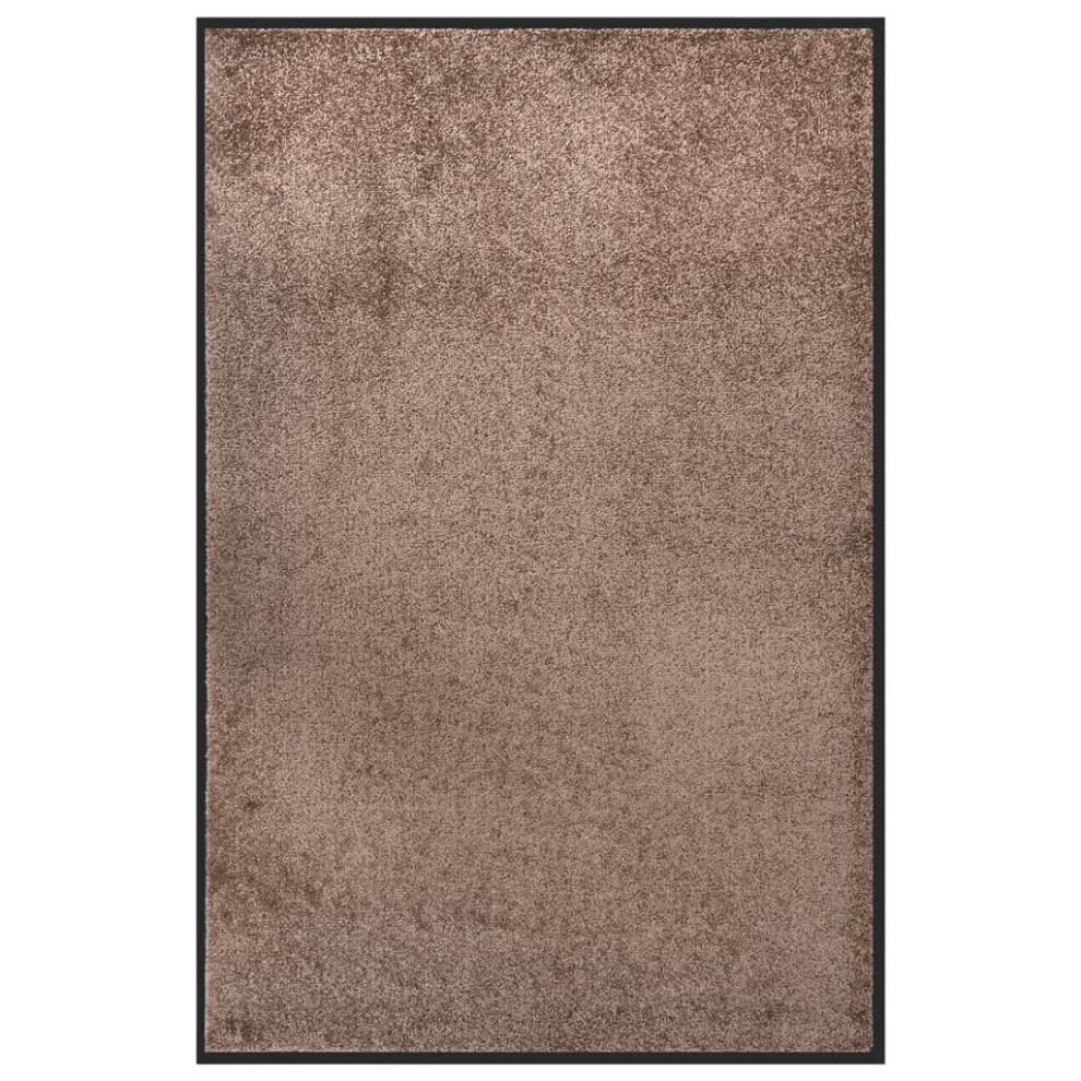 vidaXL Doormat Brown 80x120 cm Home Floor Decorative Barrier Welcome Mat Rug