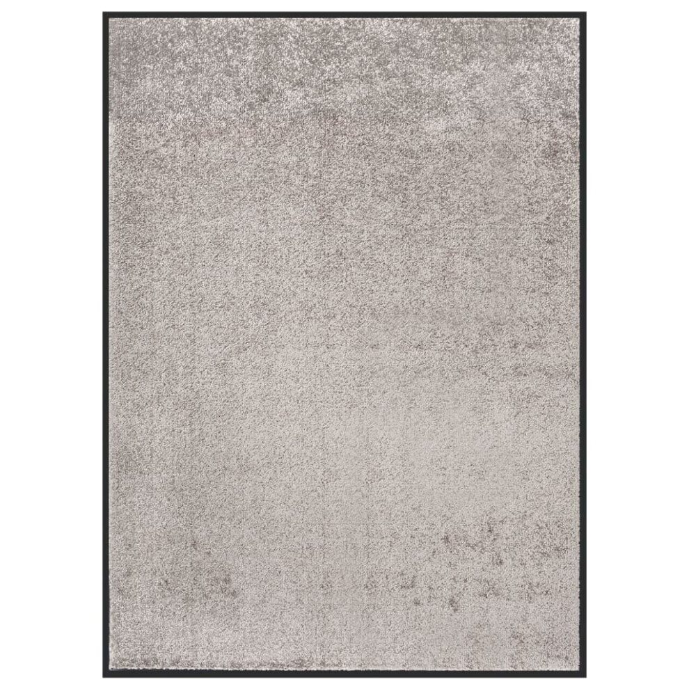 Vidaxl Doormat Grey 60X80 Cm Home Floor Decorative Barrier Welcome Mat Rug