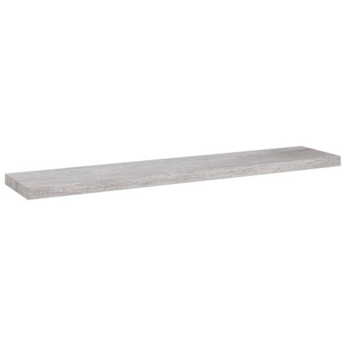 VidaXL vidaXL Floating Wall Shelf Concrete Grey MDF Home Bookcase Wall Board CD Rack 1