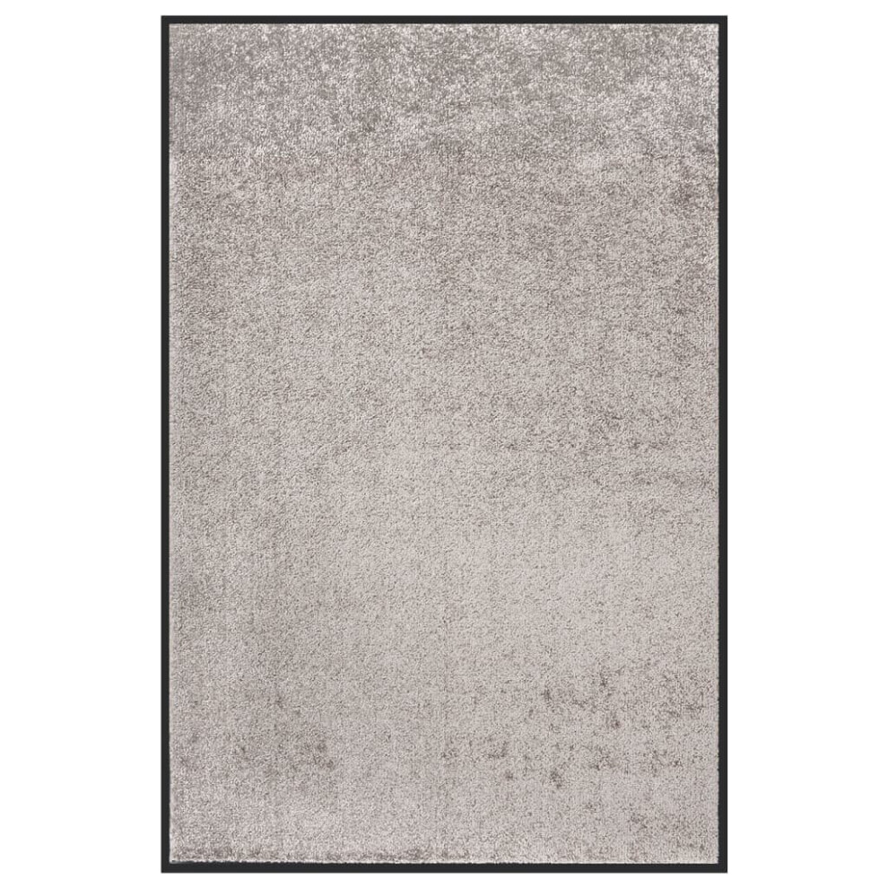 Vidaxl Doormat Grey 80X120 Cm Home Floor Decorative Barrier Welcome Mat Rug