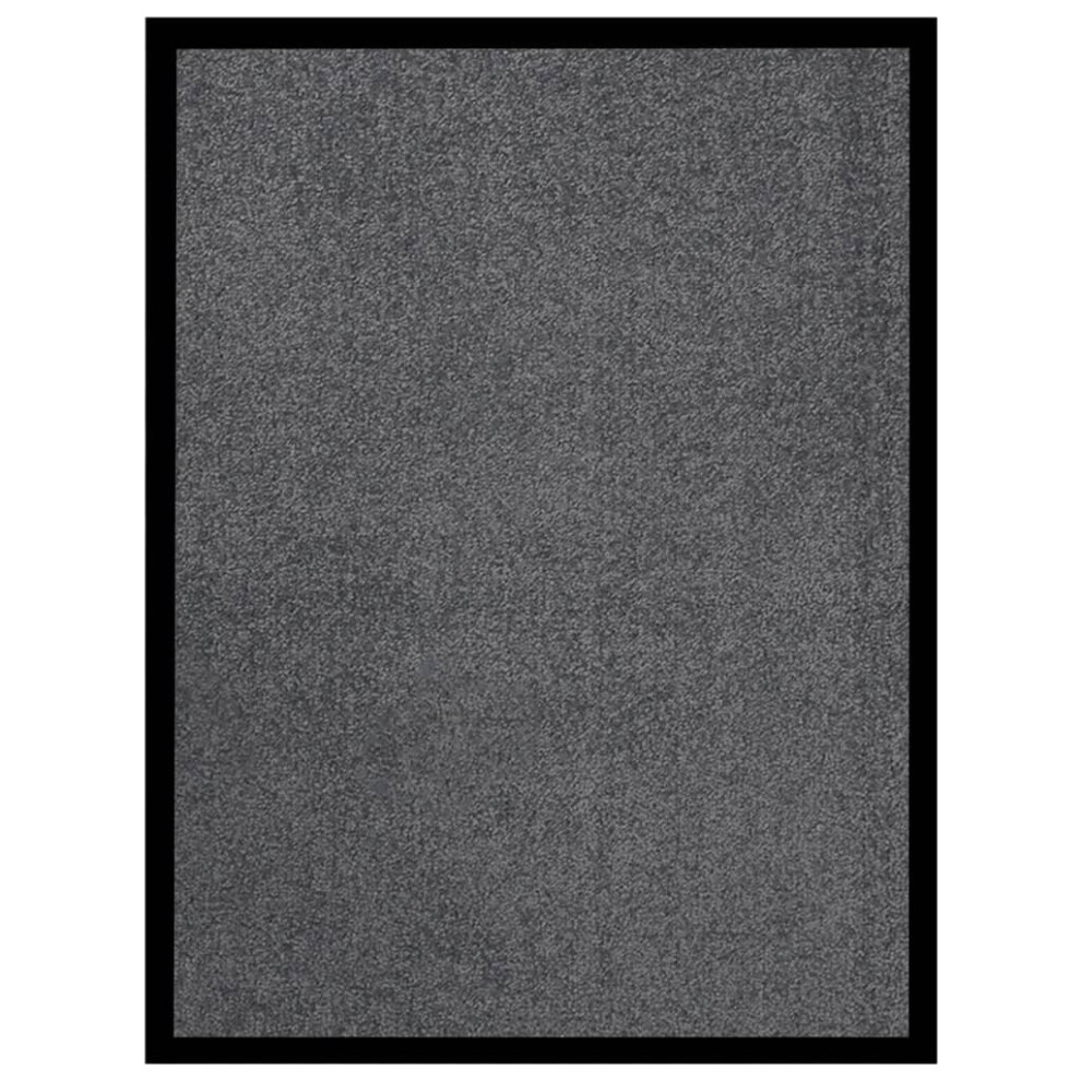 vidaXL Doormat Anthracite Decorative Barrier Welcome Front Door Mat Area Rug