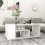 VidaXL vidaXL Coffee Table White Engineered Wood Home End Side Center Accent Table 1