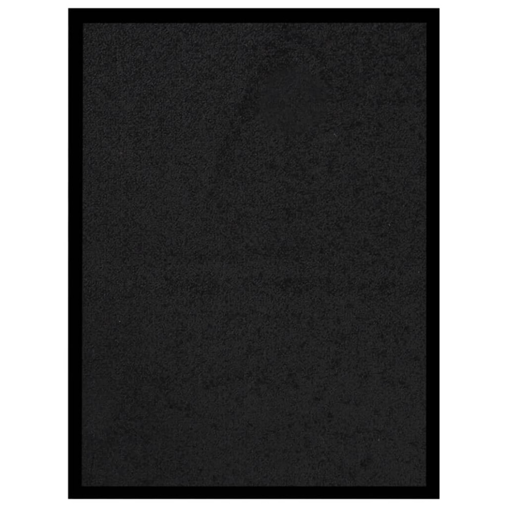 vidaXL Doormat Black Home Decorative Barrier Welcome Front Door Mat Area Rug