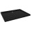 VidaXL vidaXL Rectangular ABS Shower Base Tray Black Bathroom Plumbing Shower Parts 2