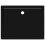 VidaXL vidaXL Rectangular ABS Shower Base Tray Black Bathroom Plumbing Shower Parts 5