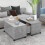 VidaXL vidaXL Coffee Table Concrete Grey Engineered Wood Couch Centre Accent Table 1