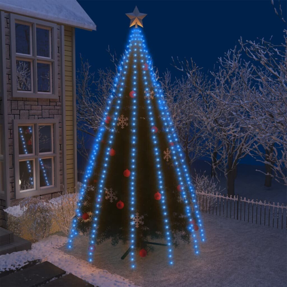 Vidaxl Tree Lights With 500 Leds Blue 500 Cm Indoor Outdoor Xmas Light Set