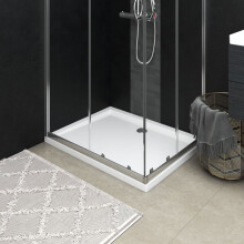 vidaXL Rectangular ABS Shower Base Tray Plumbing Fixture Hardware Shower Parts