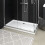 VidaXL vidaXL Rectangular ABS Shower Base Tray White Bathroom Plumbing Shower Parts 1