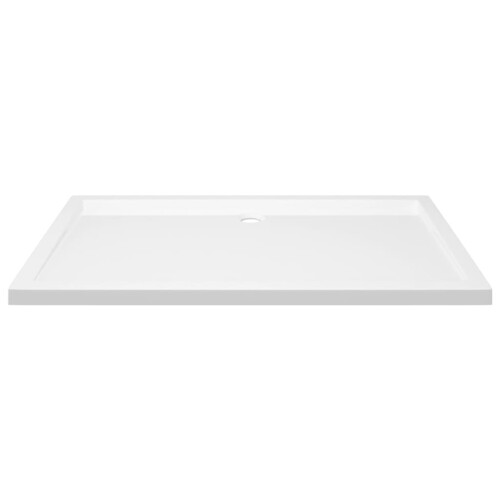 VidaXL vidaXL Rectangular ABS Shower Base Tray White Bathroom Plumbing Shower Parts 2