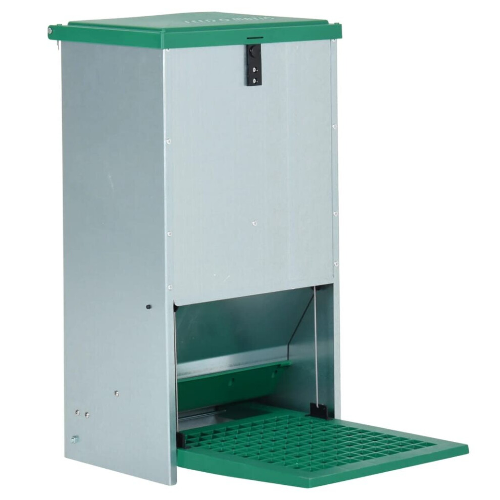Vidaxl Feedomatic Automatic Poultry Feeder With Treadle 20 Kg Poultry Feeder