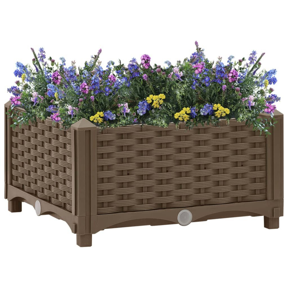 vidaXL Raised Bed Polypropylene Garden Planter Flower Box Pot Planting Bed