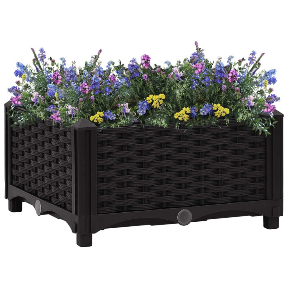 vidaXL Jardini  re sur  lev  e 15,7""""x15,7""""x9,1"""" Polypropyl  ne