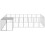 VidaXL vidaXL Hundezwinger Silbern 10,89 m² Stahl 2
