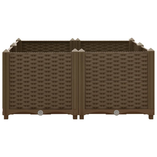 VidaXL vidaXL Hochbeet 80x80x38 cm Polypropylen 2
