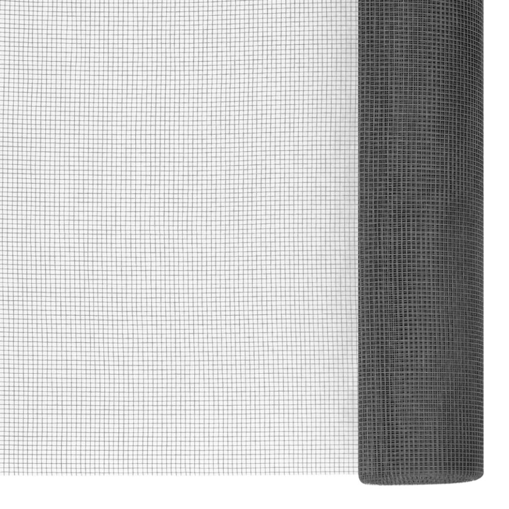 vidaXL Mesh Screen Fiberglass 100x2000 cm Black Outdoor Garden Fence Panel