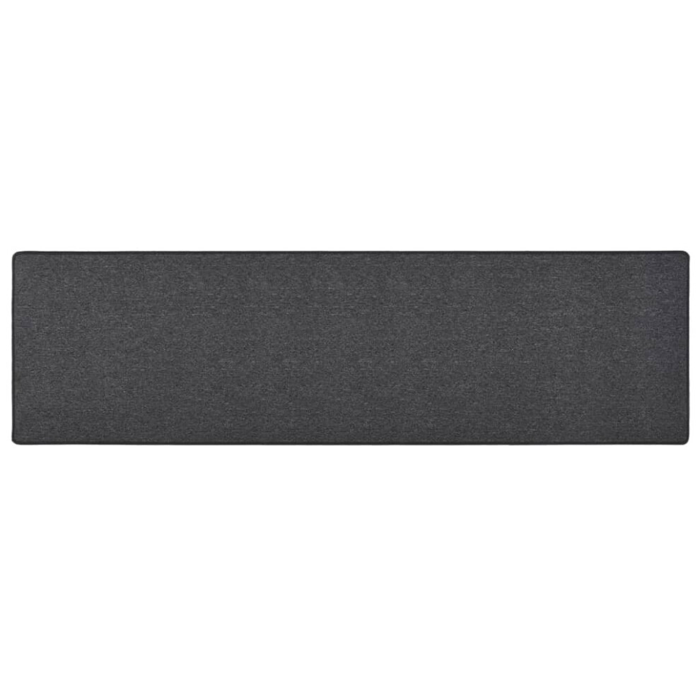 Vidaxl Carpet Runner Hallway Kitchen Floor Carpet Mat Area Rug Anthracite