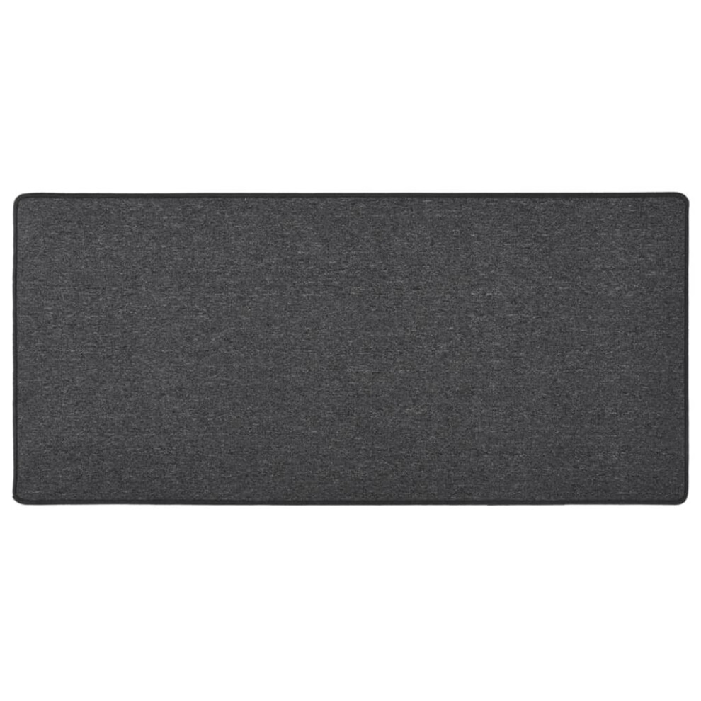 vidaXL Carpet Runner Anthracite Hallway Kitchen Floor Carpet Mat Area Rug