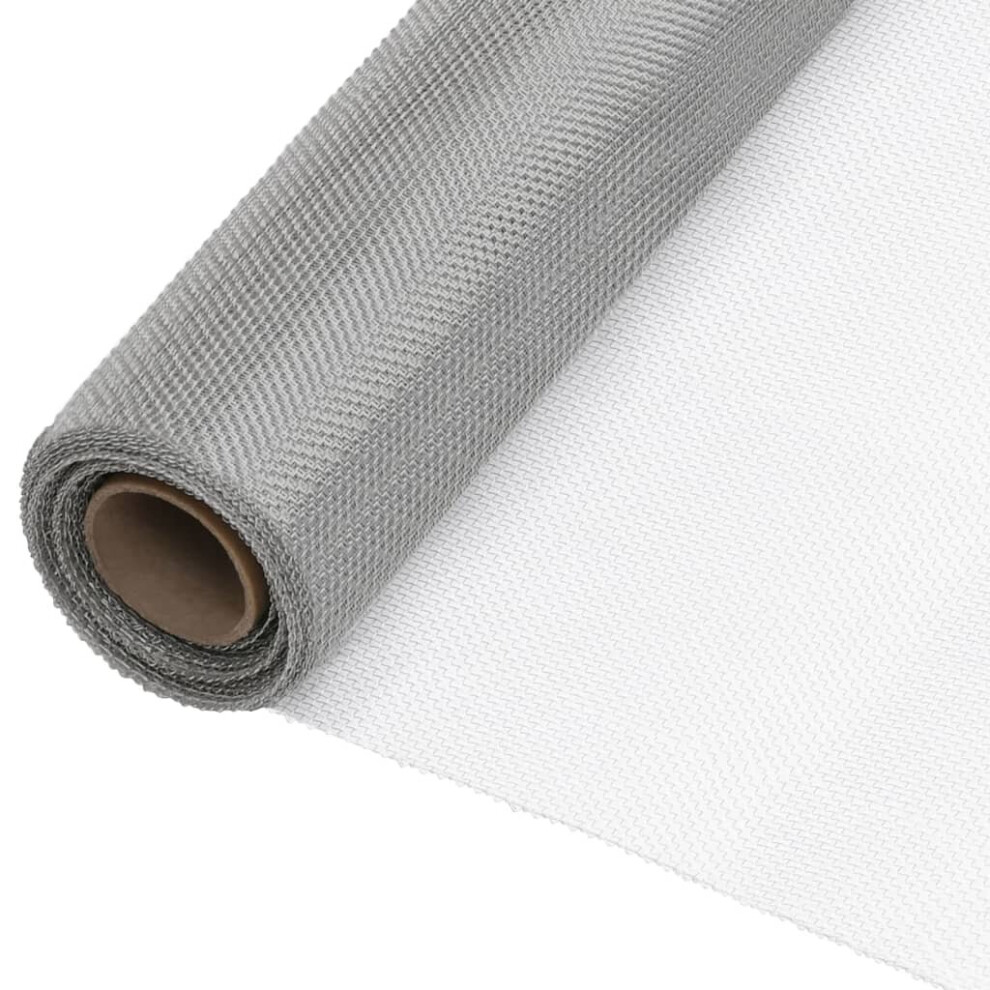 vidaXL Mesh Screen Stainless Steel 60x2000 cm Silver Fencing Barrier Panel