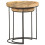 VidaXL vidaXL Solid Mango Wood Coffee Table Set 2 Piece Steel Wooden Side Table Set 4