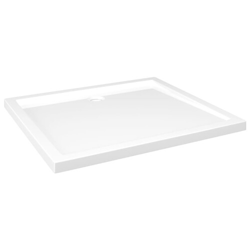 VidaXL vidaXL Rectangular ABS Shower Base Tray White Bathroom Plumbing Shower Parts 1