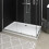VidaXL vidaXL Rectangular ABS Shower Base Tray White Bathroom Plumbing Shower Parts 1