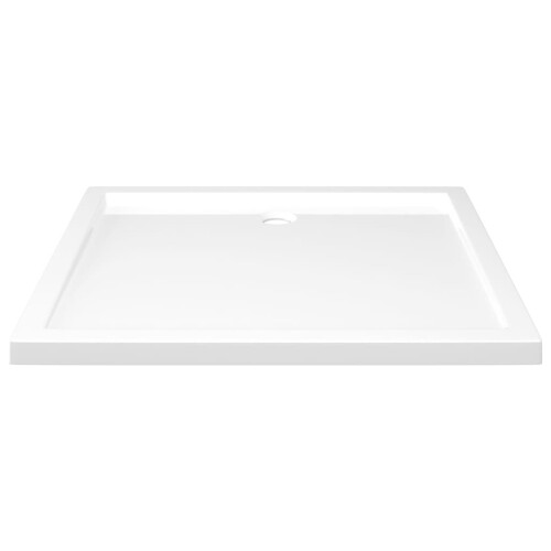 VidaXL vidaXL Rectangular ABS Shower Base Tray White Bathroom Plumbing Shower Parts 2