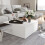 VidaXL vidaXL Coffee Table White Engineered Wood Couch Side Center End Accent Table 1