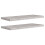 VidaXL vidaXL 2x Floating Wall Shelves Concrete Grey MDF Wall Ledge Hanging Shelf 2