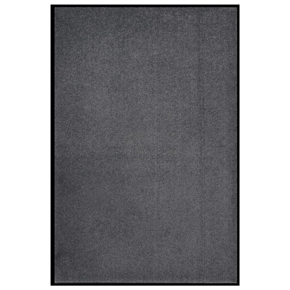 vidaXL Doormat Anthracite 80x120 cm Home Floor Decorative Barrier Welcome Mat