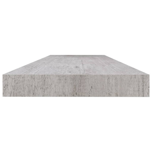 VidaXL vidaXL 4x Floating Wall Shelves Concrete Grey MDF Bookcase Wall Board CD Rack 1