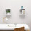 VidaXL vidaXL 2x Wall Cube Shelves White Storage Wall Hanging Floating Shelf Unit 3