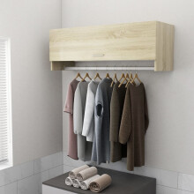 vidaXL Wardrobe Sonoma Oak Engineered Wood Storage Cabinet Clothes Organiser