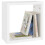 VidaXL vidaXL 2x Wall Cube Shelves White Storage Wall Hanging Floating Shelf Unit 4