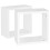VidaXL vidaXL 2x Wall Cube Shelves White Storage Wall Hanging Floating Shelf Unit 6