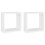 VidaXL vidaXL 2x Wall Cube Shelves White Storage Wall Hanging Floating Shelf Unit 2