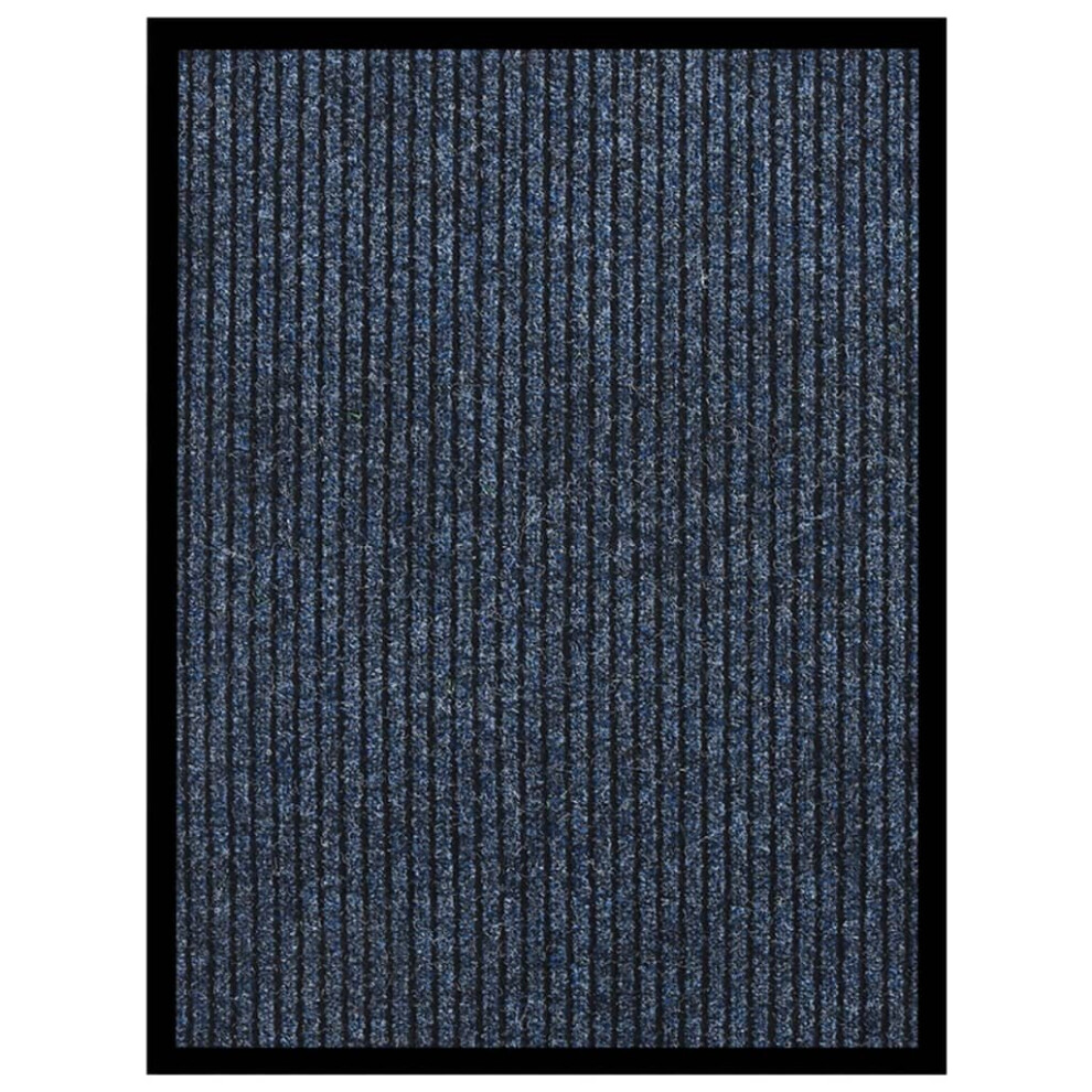 Vidaxl Blue Doormat Striped 60X80 Cm Home Floor Decorative Barrier Welcome Mat