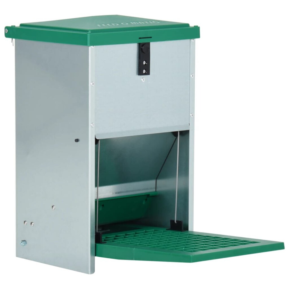 Vidaxl Feedomatic Automatic Poultry Feeder With Treadle 8 Kg Poultry Feeder