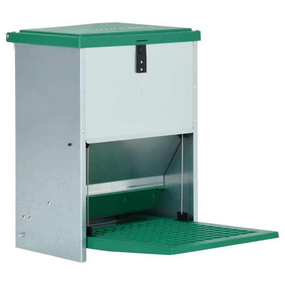 Vidaxl Feedomatic Automatic Poultry Feeder With Treadle 12 Kg Poultry Feeder