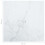 VidaXL vidaXL Table Top White Tempered Glass with Marble Design Dining Table Top Set 5