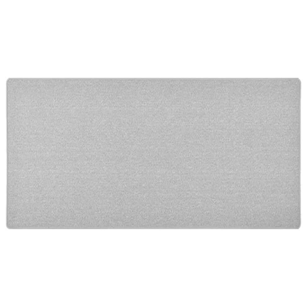 vidaXL Carpet Runner Light Grey Hallway Kitchen Floor Carpet Mat Area Rug