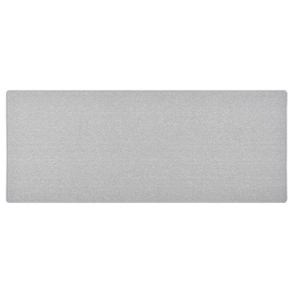 vidaXL Carpet Runner Light Grey Hallway Kitchen Floor Carpet Mat Area Rug