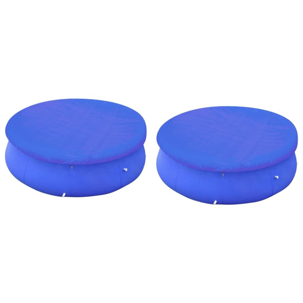 Vidaxl 2X Pool Covers For 300 Cm Round Above-Ground Pools Cloth Sheet Cover