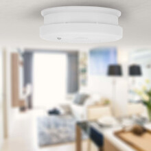 Smartwares 2-Pack Smoke Alarm Set 10x10x3.5 cm White Carbon Monoxide Detector