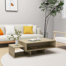 vidaXL Coffee Table Sonoma Oak Engineered Wood Living Room Couch Sofa Table