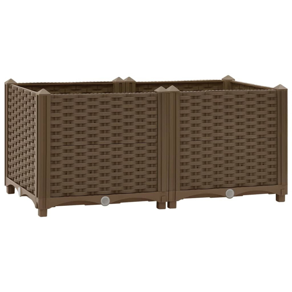 Vidaxl Raised Bed Polypropylene Garden Planter Flower Box Pot Planting Bed