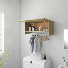 vidaXL Wardrobe Sonoma Oak Engineered Wood Home Hanging Clothes Organiser