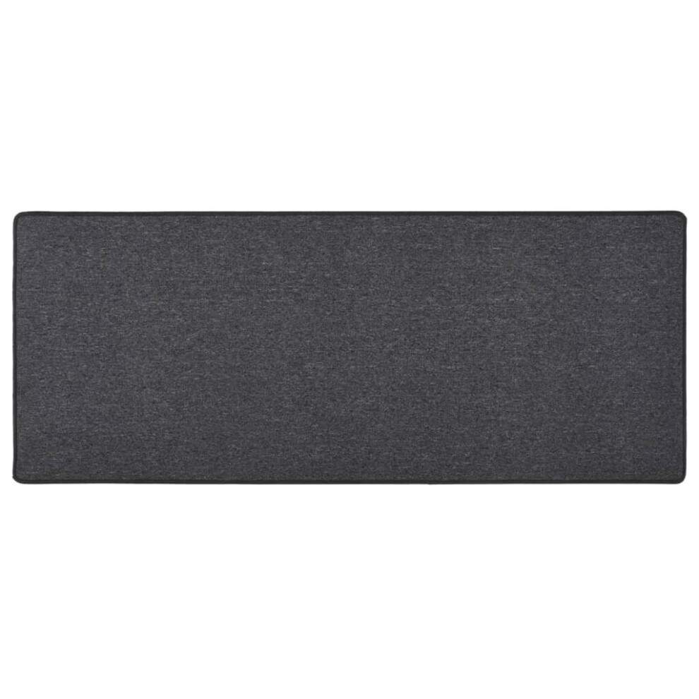 vidaXL Carpet Runner Anthracite Hallway Kitchen Floor Carpet Mat Area Rug