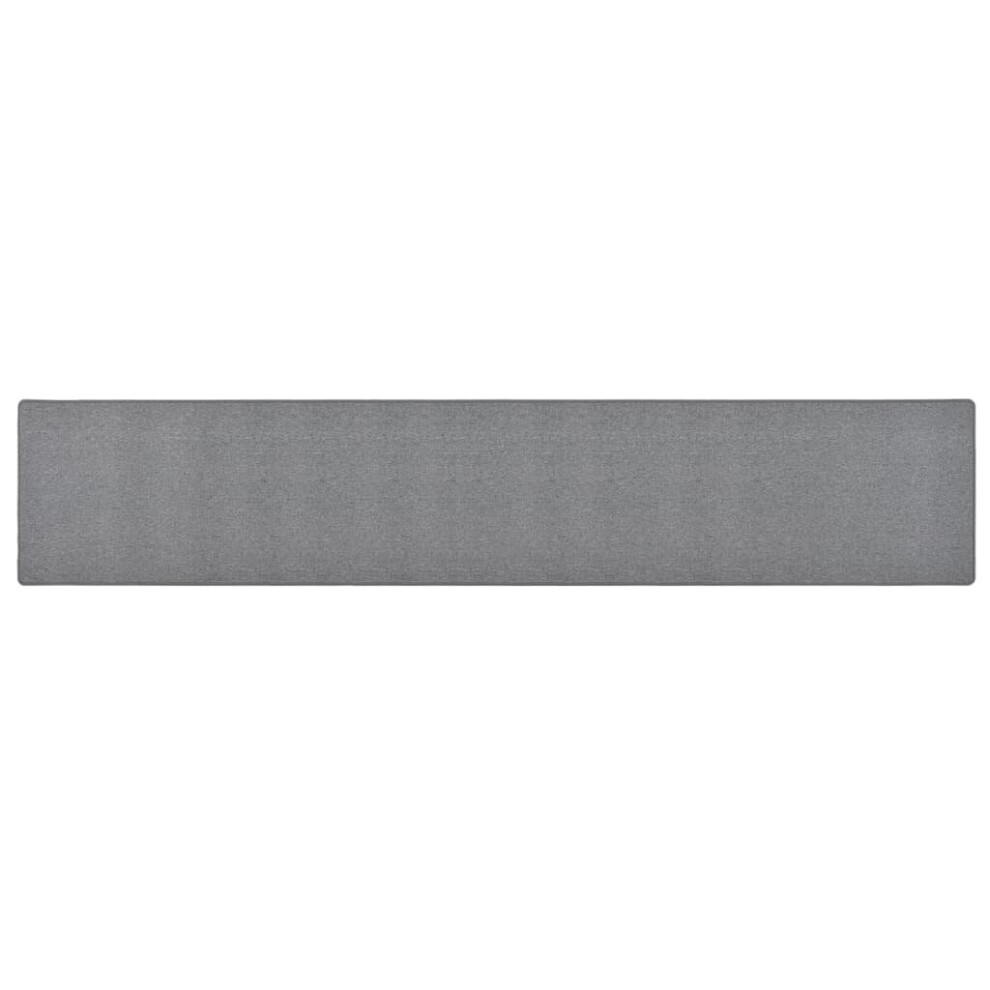 vidaXL Carpet Runner Dark Grey Hallway Kitchen Office Floor Carpet Area Rug