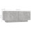 VidaXL vidaXL Bedside Cabinet Concrete Grey Engineered Wood Nightstand Beside Table 9